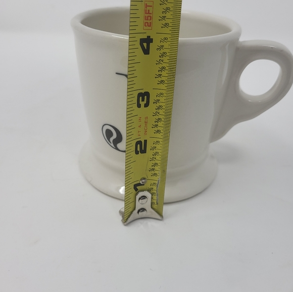 Anthropologie Monogram Mug J Typeface Black  Antique White Coffee Tea Home - Picture 10 of 10